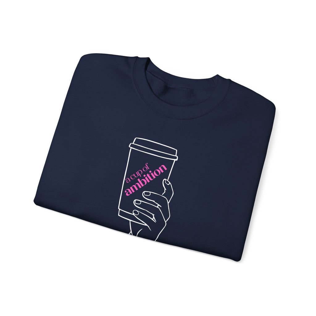 9 to 5, Dolly-Inspired "Cup of Ambition" Coffee Crewneck Sweatshirt