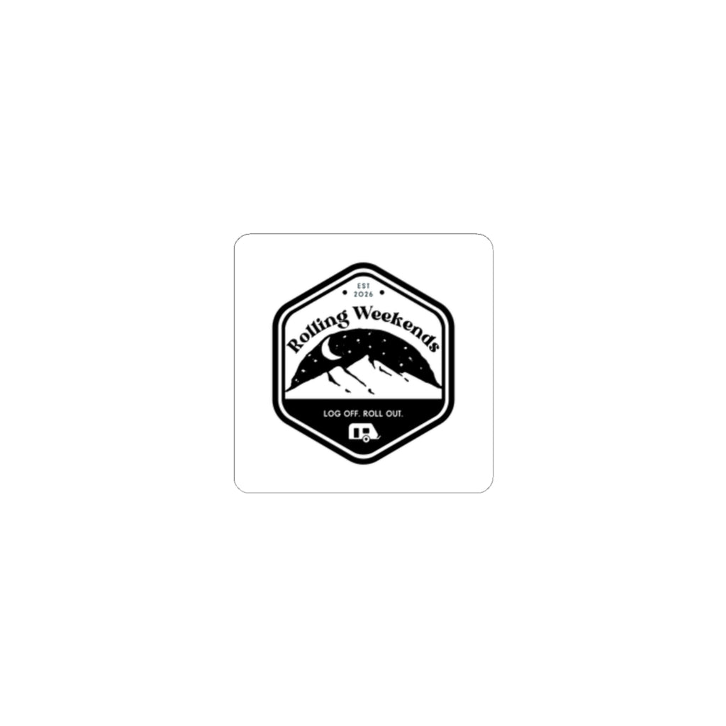 Rolling Weekends Logo Sticker