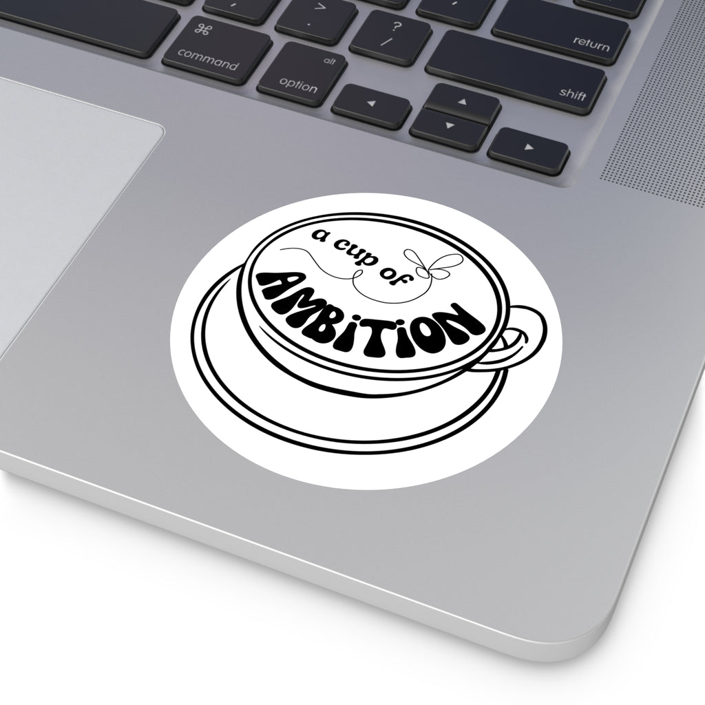 Dolly 9 to 5 Cup of Ambition Motivational Sticker Decal