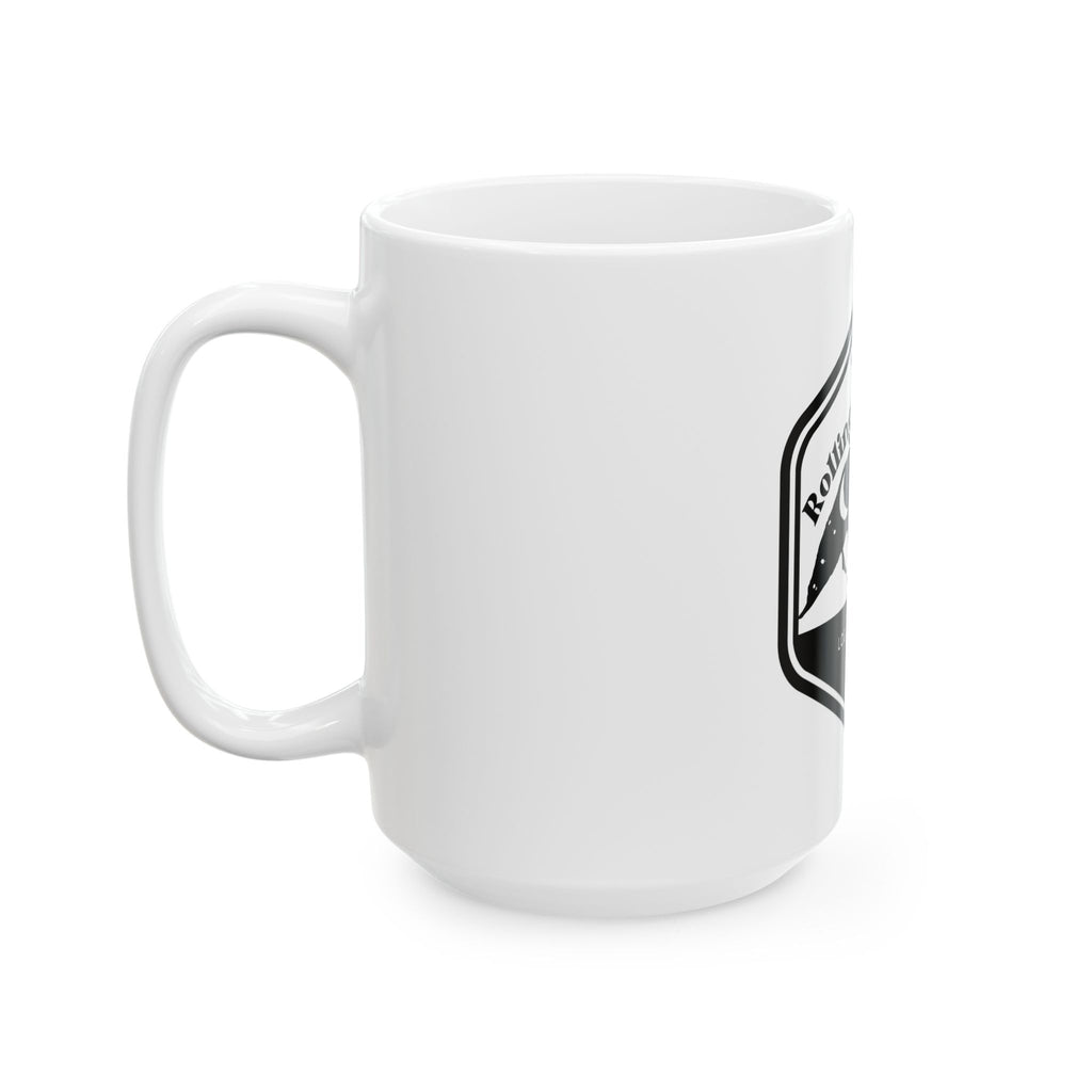 Rolling Weekends Mug — "Log Off, Roll Out" Ceramic Coffee Cup (11oz/15oz)
