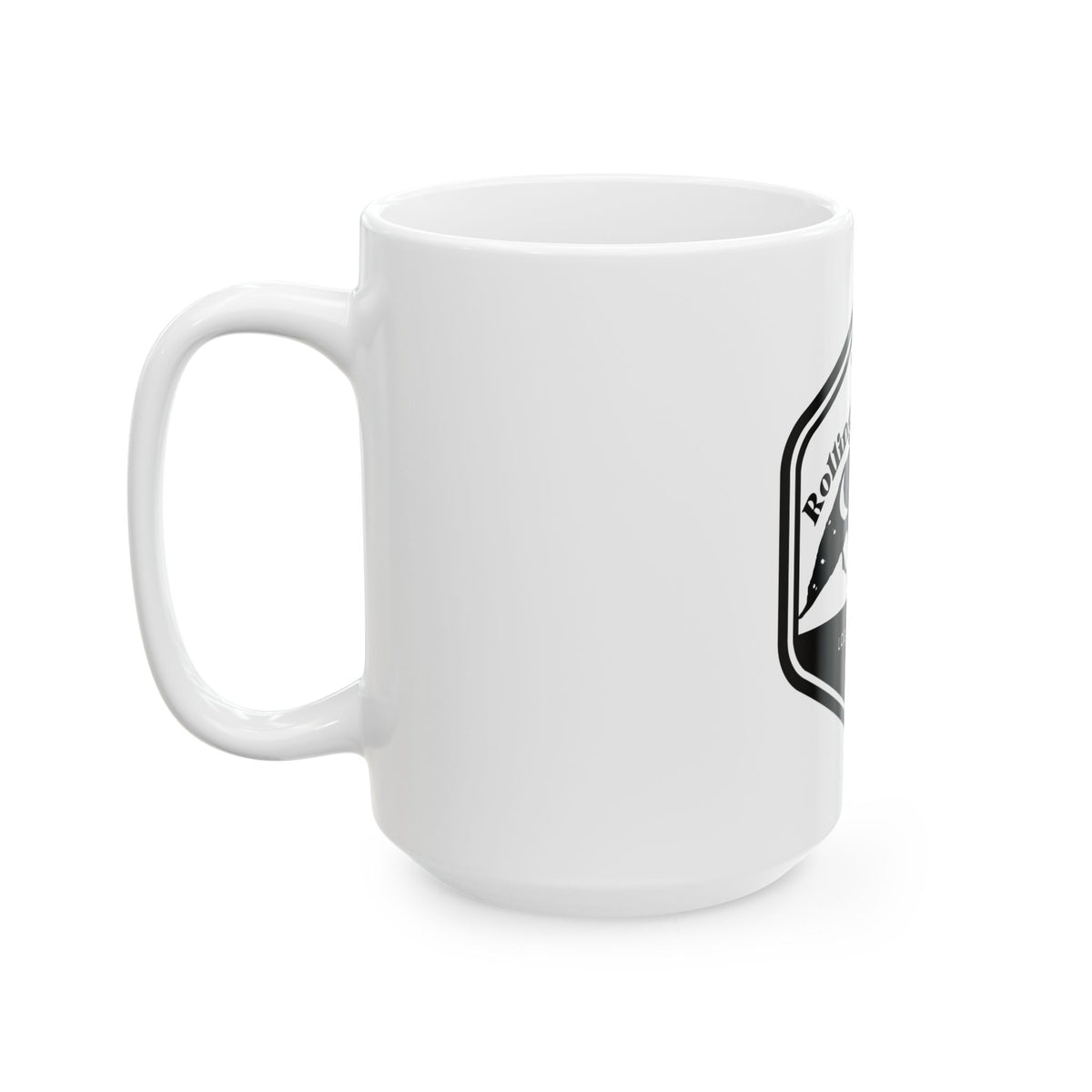 Rolling Weekends Mug — "Log Off, Roll Out" Ceramic Coffee Cup (11oz/15oz)