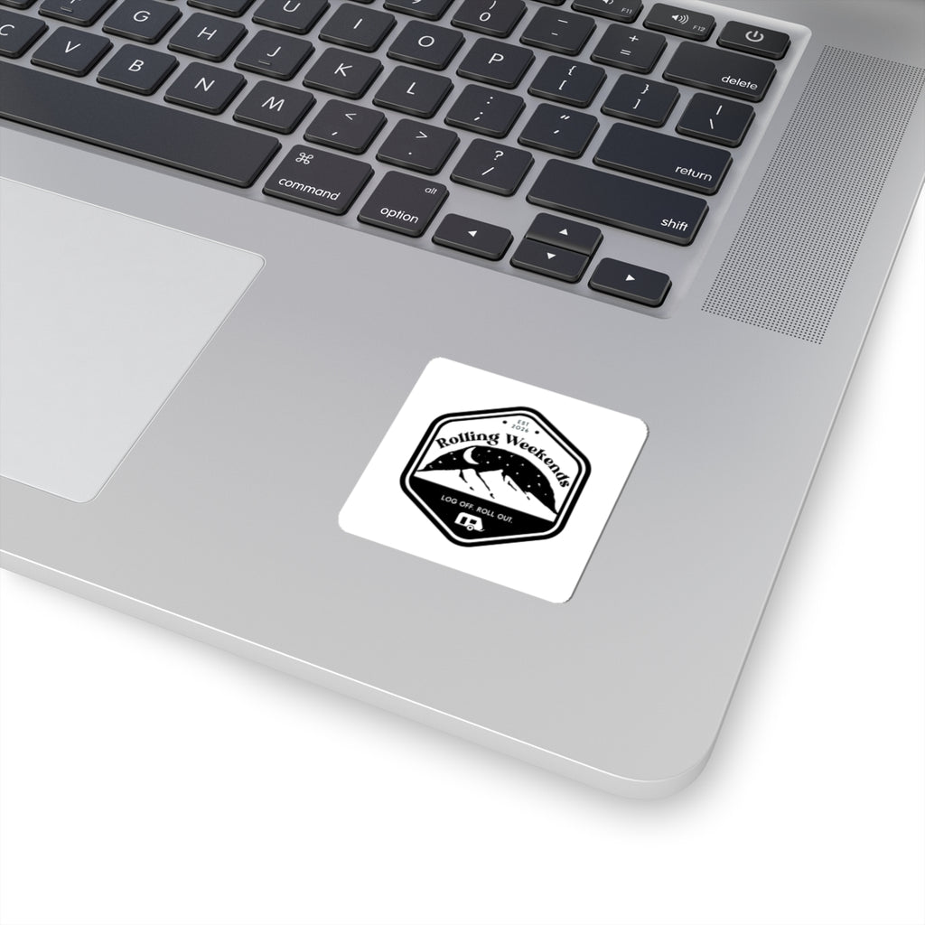 Rolling Weekends Logo Sticker
