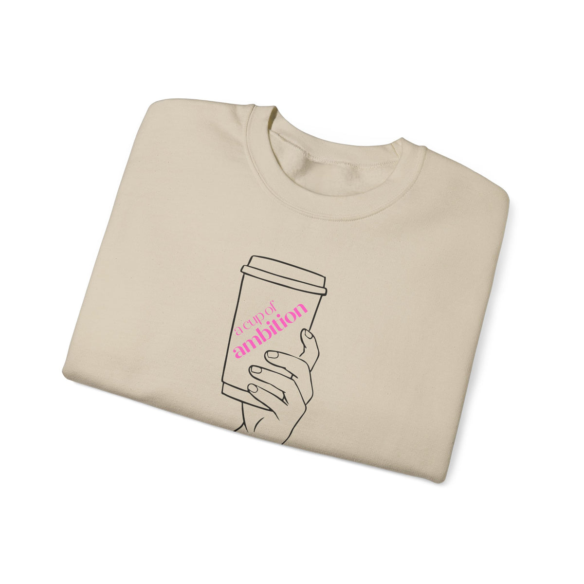 9 to 5, Dolly-Inspired "Cup of Ambition" Coffee Crewneck Sweatshirt