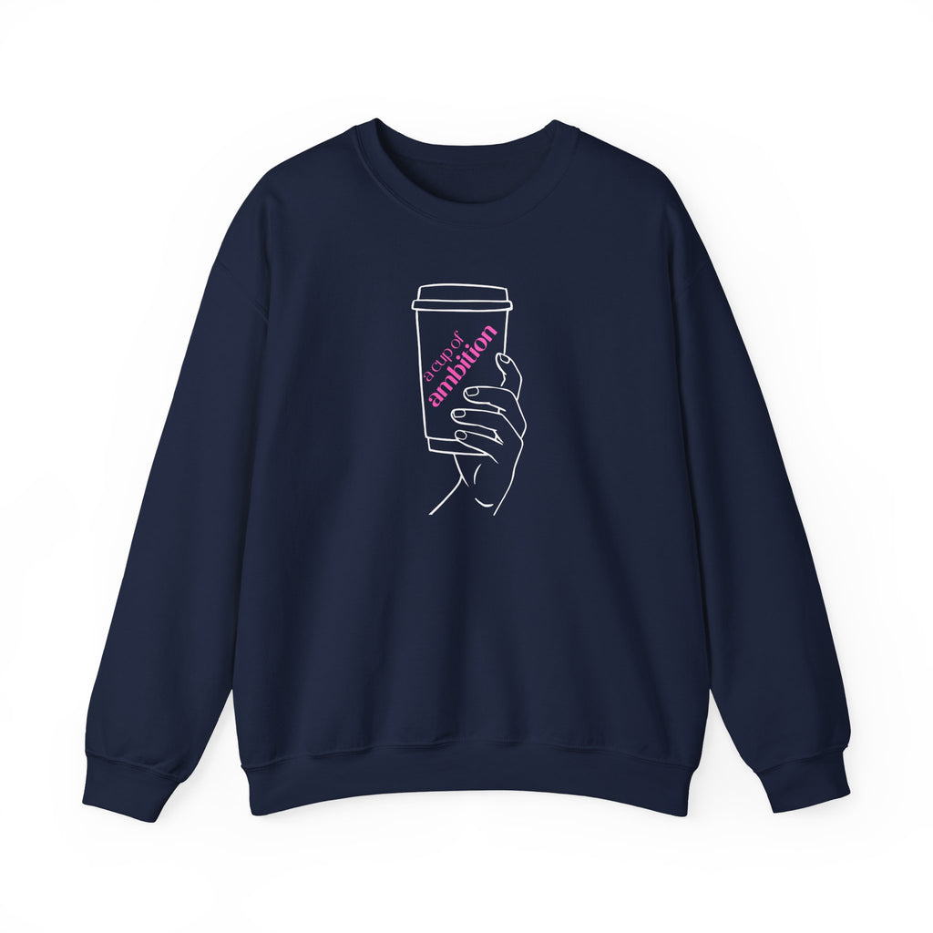 9 to 5, Dolly-Inspired "Cup of Ambition" Coffee Crewneck Sweatshirt