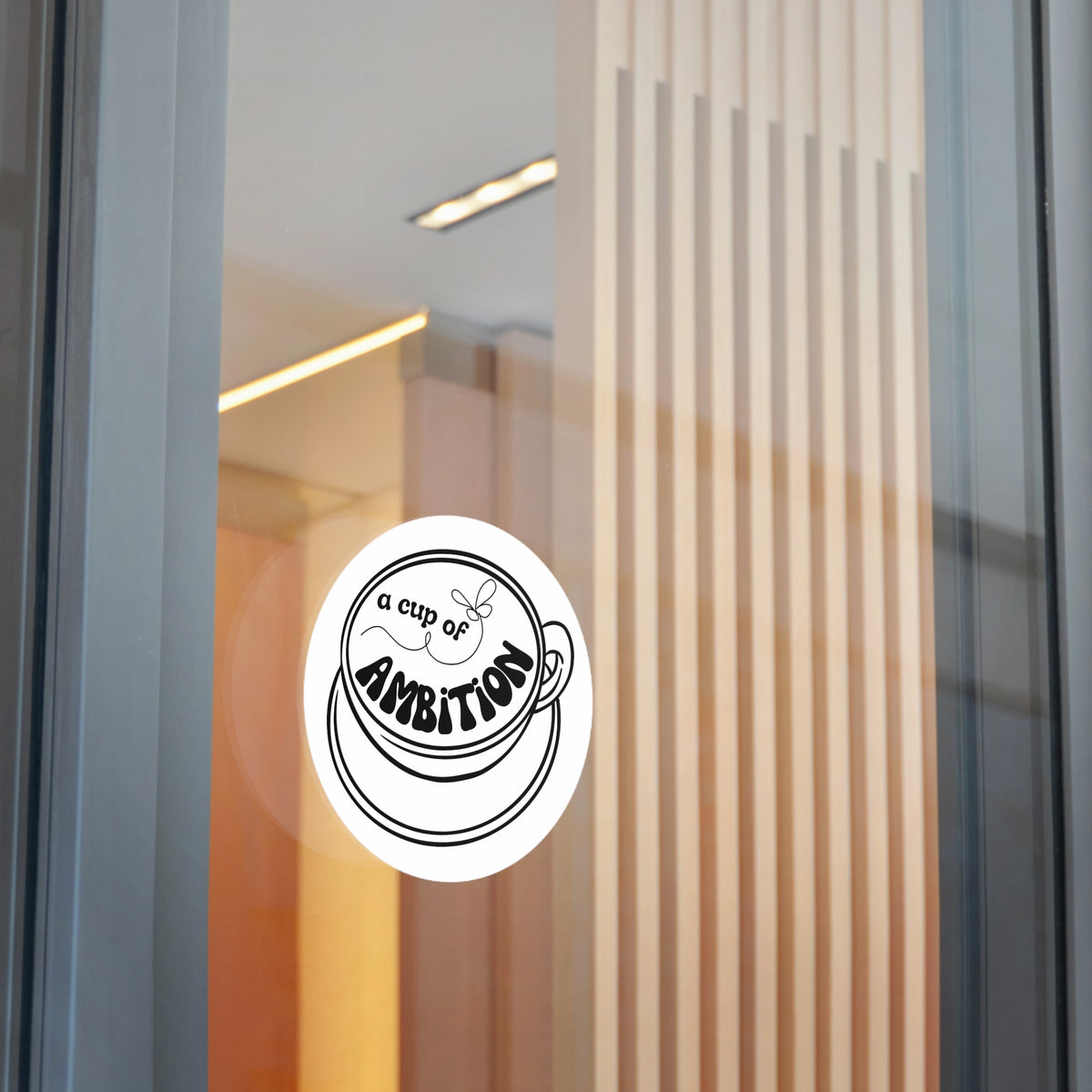Dolly 9 to 5 Cup of Ambition Motivational Sticker Decal