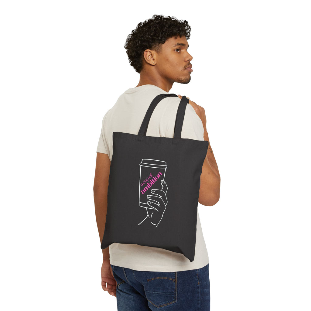 Canvas Tote Bag – Dolly Inspired Cup of Ambition for your 9 to 5