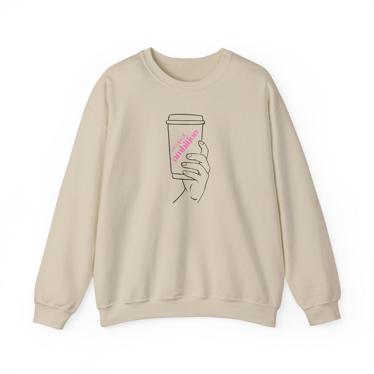 9 to 5, Dolly-Inspired "Cup of Ambition" Coffee Crewneck Sweatshirt