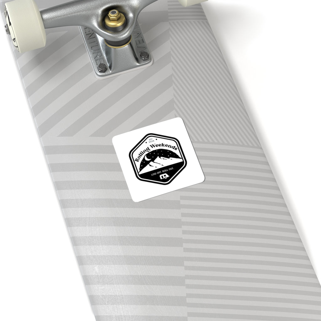Rolling Weekends Logo Sticker