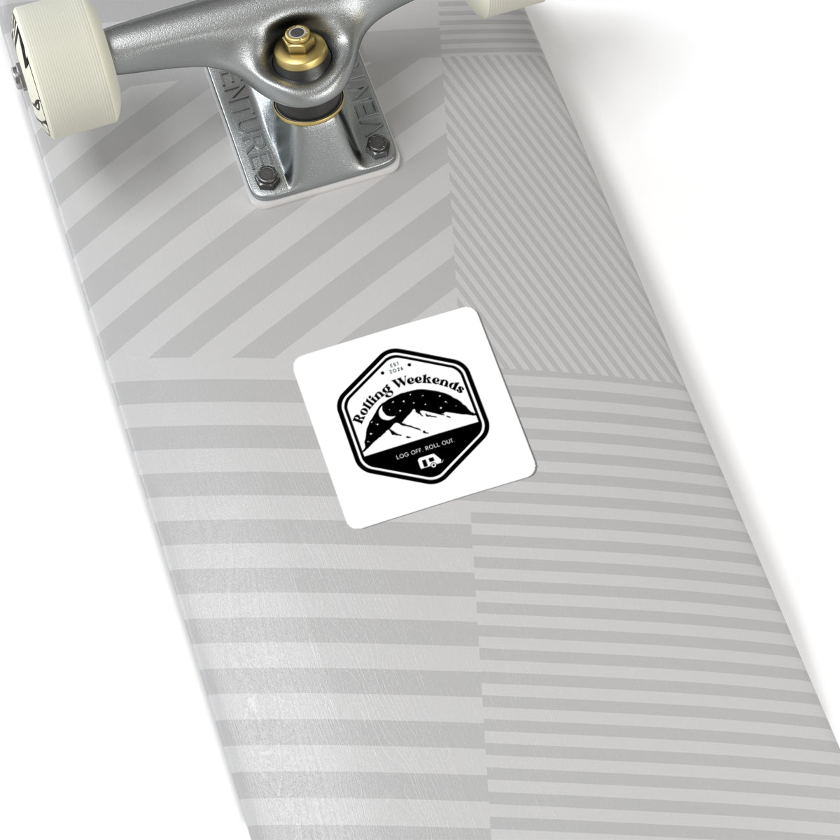 Rolling Weekends Logo Sticker