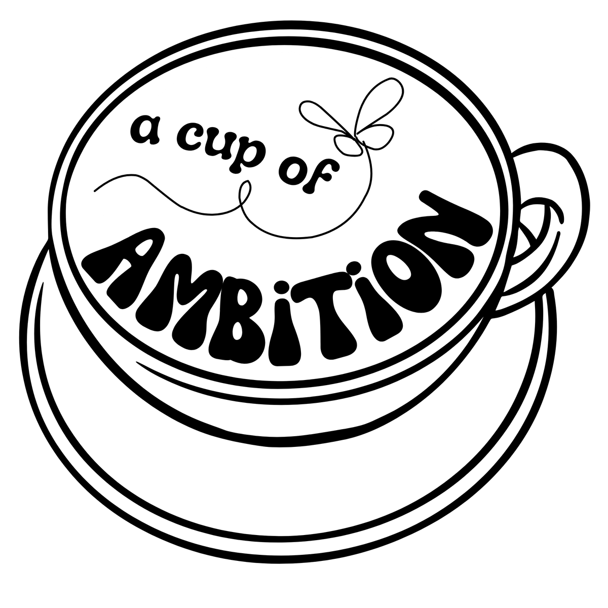 Dolly 9 to 5 Cup of Ambition Motivational Sticker Decal